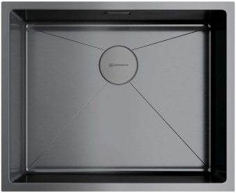 Детальное фото товара: Omoikiri Taki 54-U/IF-GM, мойка, нержавеющая сталь/вороненая сталь