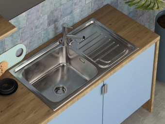 Детальное фото товара: Omoikiri Haruna 86-IN, мойка, нержавеющая сталь