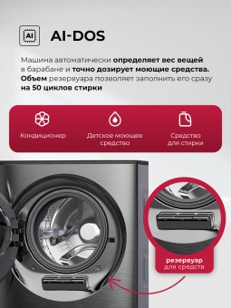 Детальное фото товара: LEX LWM10714LuxIDD стирально-сушильная машина с двумя барабанами