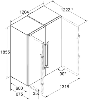 Детальное фото товара: Liebherr XRFsd 5230-22 001 набор (состоит из SFNsdd 5237 и SRsdd 5230)