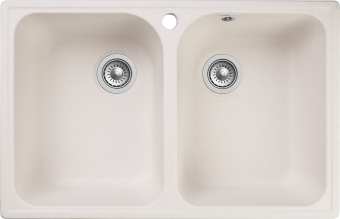 Детальное фото товара: GranFest QUARZ GF-Z15, мойка, гранит, белый