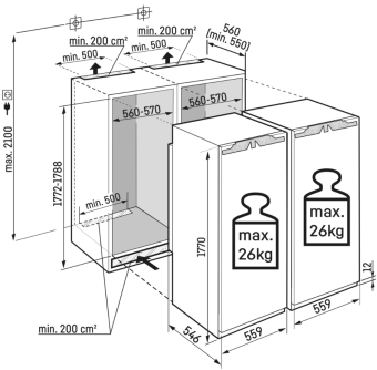 Детальное фото товара: Liebherr IXRF 5100-22 001 набор (состоит из SIFNe 5108 и IRe 5100)