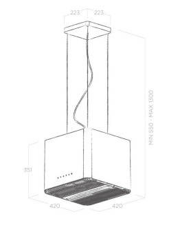 Детальное фото товара: ELICA PIX CONCRETE/F/42