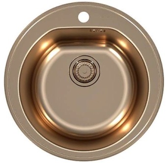 Детальное фото товара: ALVEUS FORM MONARCH 30 COPPER-90 FI 510, мойка, нержавеющая сталь, медь