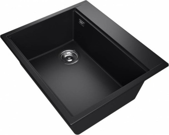 Детальное фото товара: Rivelato TESORO TR-605-L nero, мойка, гранит, черный