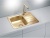 Детальное фото товара: ALVEUS LINE MONARCH 110 BRONZE, мойка, нерж.сталь, бронза ( в комплекте с выпуском и сифоном)