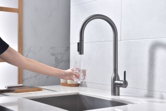 Детальное фото товара: Paulmark Universal, смеситель, вороненая сталь