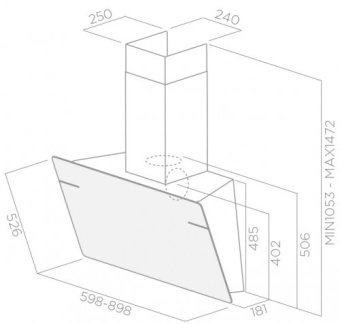 Детальное фото товара: ELICA L'ESSENZA WH/A/90