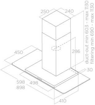 Детальное фото товара: ELICA FLAT GLASS IX/A/90