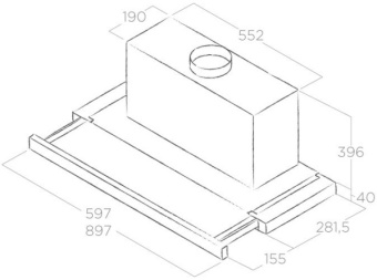 Детальное фото товара: ELICA ELITE 35 GRIX/A/90