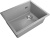 Детальное фото товара: Rivelato LINO LN-554-R grigio metallizz, мойка, гранит, серый металлик