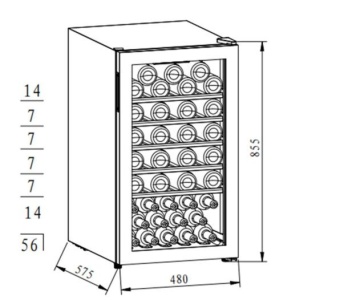 Детальное фото товара: Maunfeld MFWC-124S56