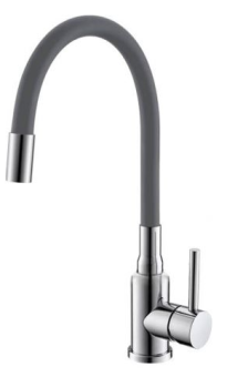 Детальное фото товара: ALVEUS GENESIS FLEXA GREY CHR, смеситель, хром/серый