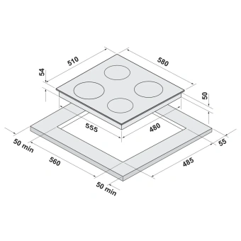 Детальное фото товара: Krona TELLER 60 BL/S K