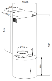 Детальное фото товара: Kuppersberg WL-TUBA 35 B