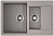 Фото товара: Omoikiri Daisen 78-2T-GR, мойка, гранит, leningrad grey