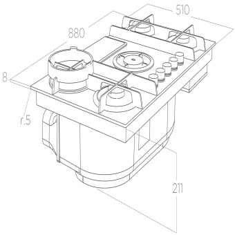 Детальное фото товара: ELICA NIKOLATESLA FLAME EVO BL/A/88