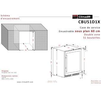 Детальное фото товара: Climadiff CBU51D1X