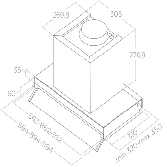 Детальное фото товара: ELICA BOXIN ADV DRY @ IX/A/60