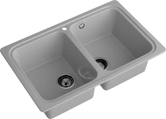 Детальное фото товара: GranFest STANDART GF-S-780 K, мойка, мрамор, серый