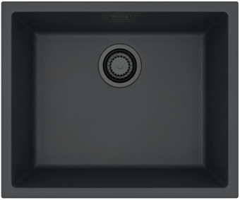 Детальное фото товара: ALVEUS OMNI 30 GRANITAL DEEP BLACK-G90 BE, мойка, гранит, черный матовый (в комп. с сифоном 1148151)