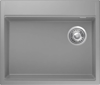 Детальное фото товара: Rivelato TESORO TR-605-R grigio metallizz, мойка, гранит, серый металлик