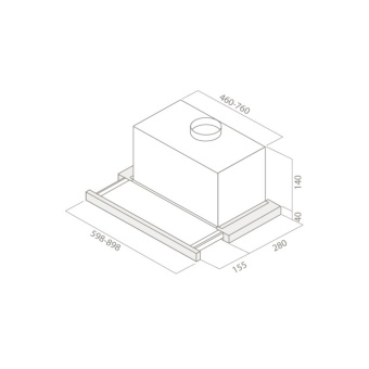Детальное фото товара: ELICA ELITE 14 LUX GRVTWH/A/90