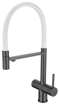 Детальное фото товара: Emar EC-7024WHT PVD Dark, смеситель, вороненая сталь