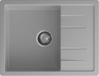 Детальное фото товара: GranFest QUADRO GF-Q-650 L, мойка, мрамор, серый