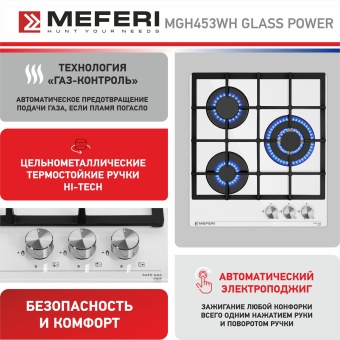 Детальное фото товара: Meferi MGH453WH GLASS POWER