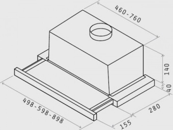 Детальное фото товара: ELICA ELITE 14 LUX GRIX/A/90 