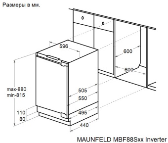 Детальное фото товара: Maunfeld MBFR88SWGR Inverter