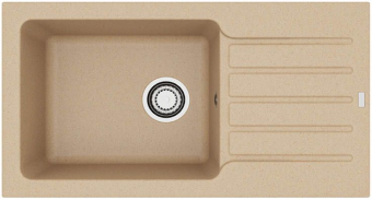 Детальное фото товара: ALVEUS GRANITAL NIAGARA 90 G55 BEIGE, мойка, гранит, бежевый (с сифоном 1130548)