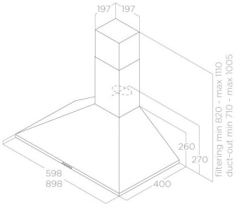 Детальное фото товара: ELICA TAMAYA RAIL ANBR/A/90