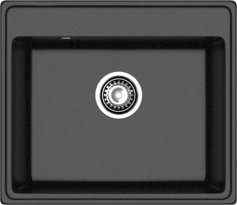 Детальное фото товара: GranFest VERTEX GF-V-580, мойка, мрамор черный