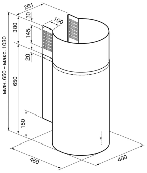 Детальное фото товара: Krona TETIS 400 INOX 4P