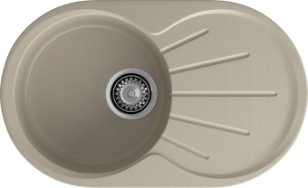 Детальное фото товара: GranFest RONDO GF-R-750 L, мойка, мрамор, топаз