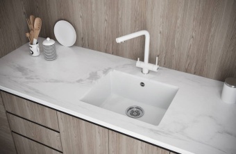 Детальное фото товара: KUCHENSTERN UNDER 60, мойка, гранит, черный