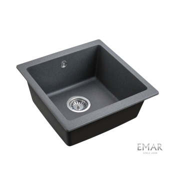 Детальное фото товара: Emar EMQ-1455.P, мойка, гранит, антрацит
