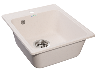 Детальное фото товара: GranFest QUARZ GF-Z17, мойка, гранит, белый