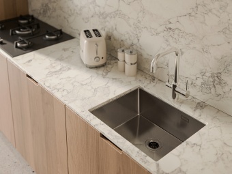 Детальное фото товара: Rivelato RINOX 5444 UN INOX, мойка, нержавеющая сталь