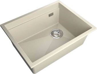 Детальное фото товара: Rivelato LINO LN-554-R beige scuro, мойка, гранит, тёмно-бежевый
