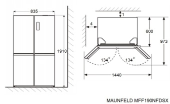 Детальное фото товара: Maunfeld MFF190NFDSB