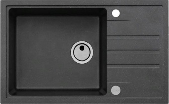Детальное фото товара: ALVEUS INTERMEZZO 130 GRANITAL CARBON - G91, мойка, гранит, черный