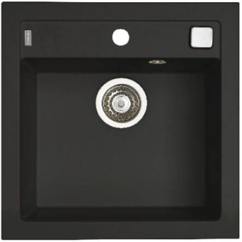 Детальное фото товара: ALVEUS FORMIC 20 GRANITAL+ DEEP BLACK-G90, мойка, гранит, темно-черный (в комп. с сифоном 1127749)