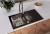 Детальное фото товара: ALVEUS GLASSIX 20 RAL9005-90, мойка, нержавеющая сталь/стекло, черный (в компл.с сифон 1077134)