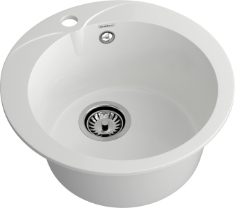 Детальное фото товара: GranFest RONDO GF-R-480, мойка, мрамор, иней