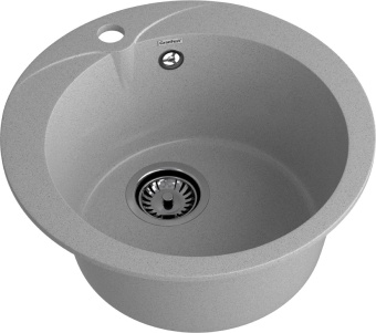 Детальное фото товара: GranFest RONDO GF-R-480, мойка, мрамор, серый