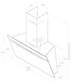Детальное фото товара: ELICA MAJESTIC NO DRIP BL/A/90