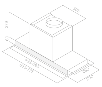 Детальное фото товара: ELICA HIDDEN 2.0 IX/A/52